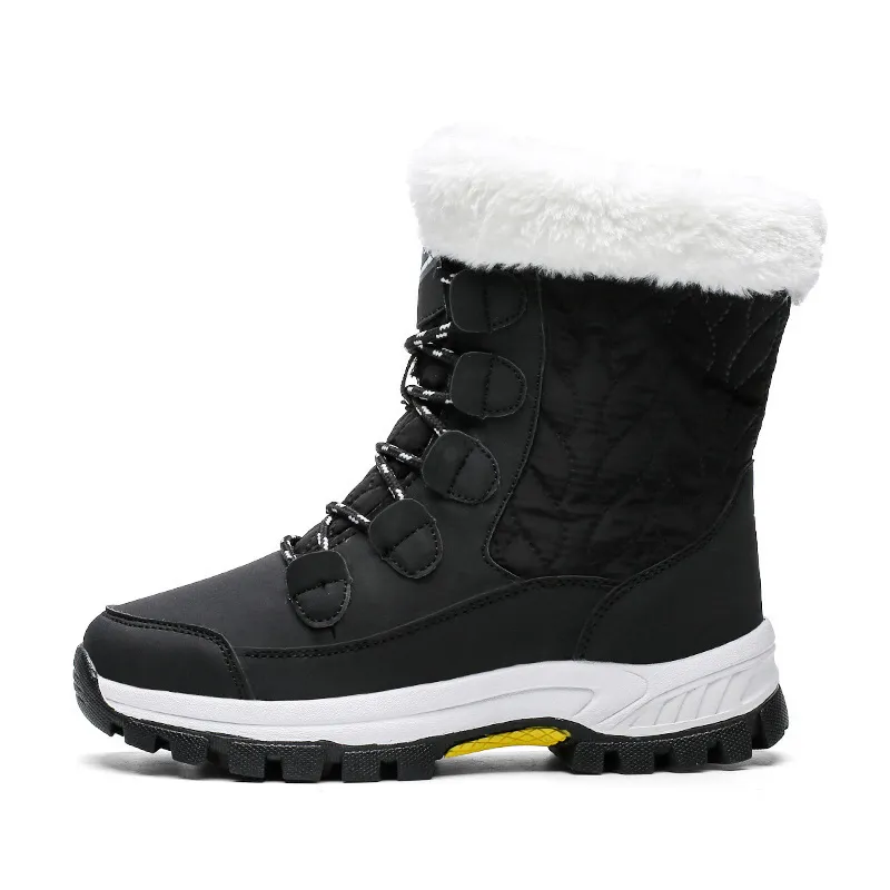 Stövlar newwholesale skor topp män kvinnor utomhus snö varm plysch boot mode andningsbara män kvinnor tränare sneakers