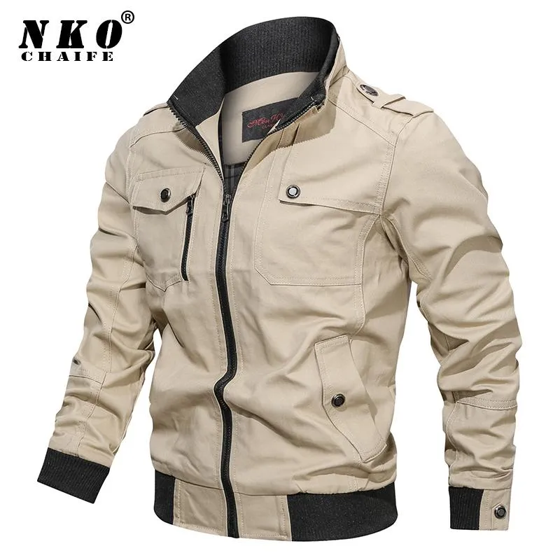 Men's Jackets 2021 Spring Autumn Jacket Men Fashion Slim Bomber Windbreaker Coat Clothing Tactics Military Casual