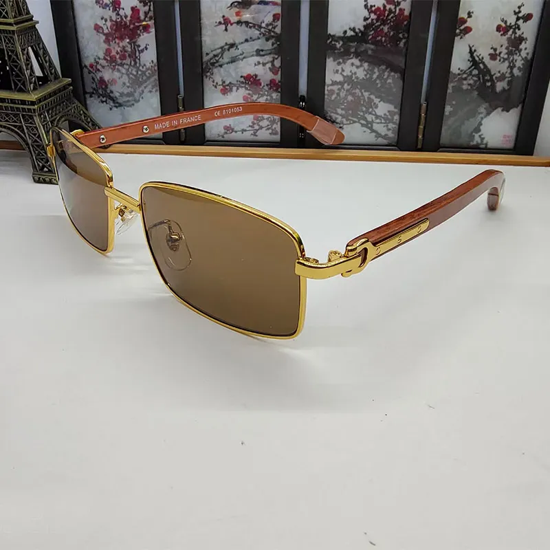 Wood and gold cartier glasses hotsell