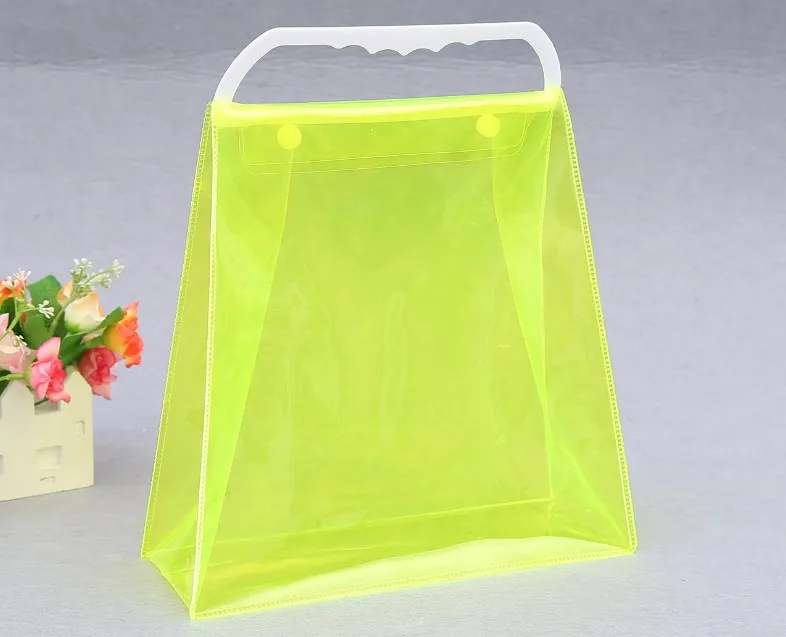 PVC Laser Shopping Bag Transparent Plastic Handbag Colorful Packaging Bag  Fashion Shouder Handbags Clear Toy Storage Bags Tools From Homequality,  $2.16
