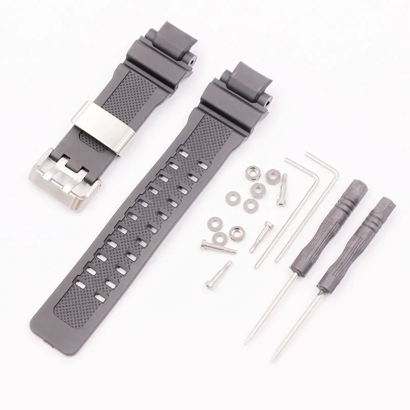 Accessoires de montre, boucle ardillon en caoutchouc pour Casio résine GW-4000/GA-1000/GW-A1000/1100 pour envoyer des outils bracelet de sport pour hommes