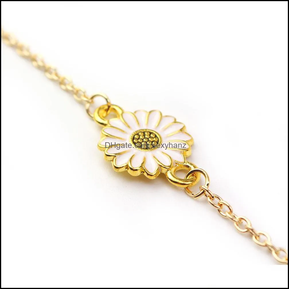 S1380 Hot Fashion Jewelry Flower Necklace Cute Small  Daisy Short Necklace