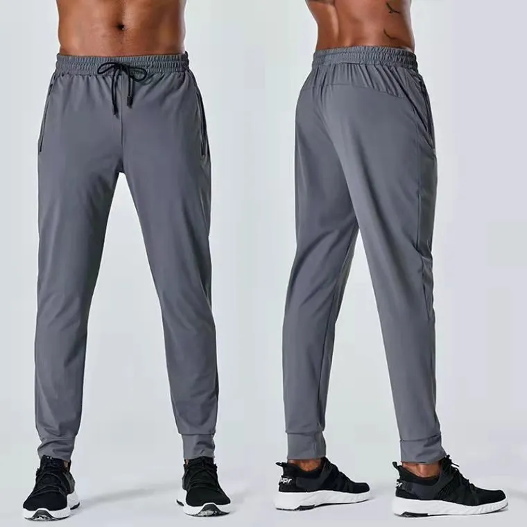 men pants casual loose quick dry long pant splicing running gym jogger sports yoga slim sweatpants jogging trouser_voghion.com