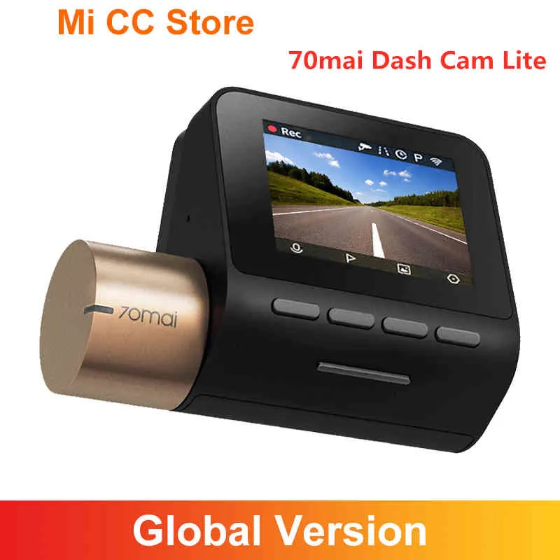 자동차 DVR 글로벌 버전 1080P HD 레코더 70mai Lite Cam Car DVR 24 시간 주차 모니터 야간 시계 대시 카메라