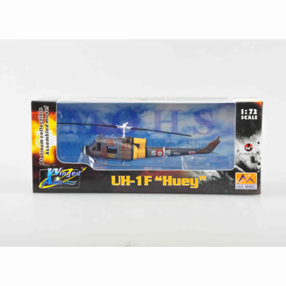 Easymodel-36920 1 72 Schaal Helicopter, UH-1F-montage, afgewerkt product, Huey