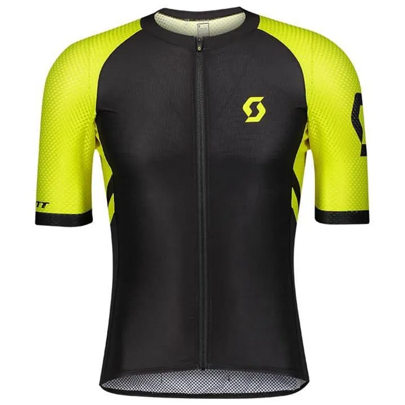 Pro equipe Scott Ciclismo Jersey Mens 2021 Verão Quick Seco Mountain Bike Camisa Esportes Uniforme Estrada Bicicleta Tops Roupas De Corrida Sportswear Y21052602