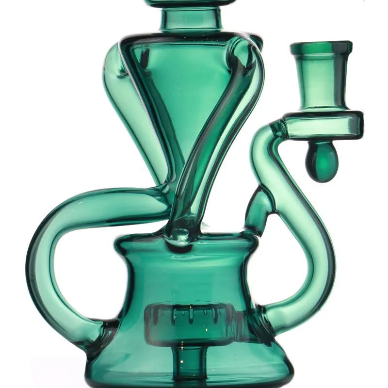 9inch Tornado Hookah Recyclable Recycled Dab Rigs Glass Water Bongs Smoking Pipe Heady Pipes