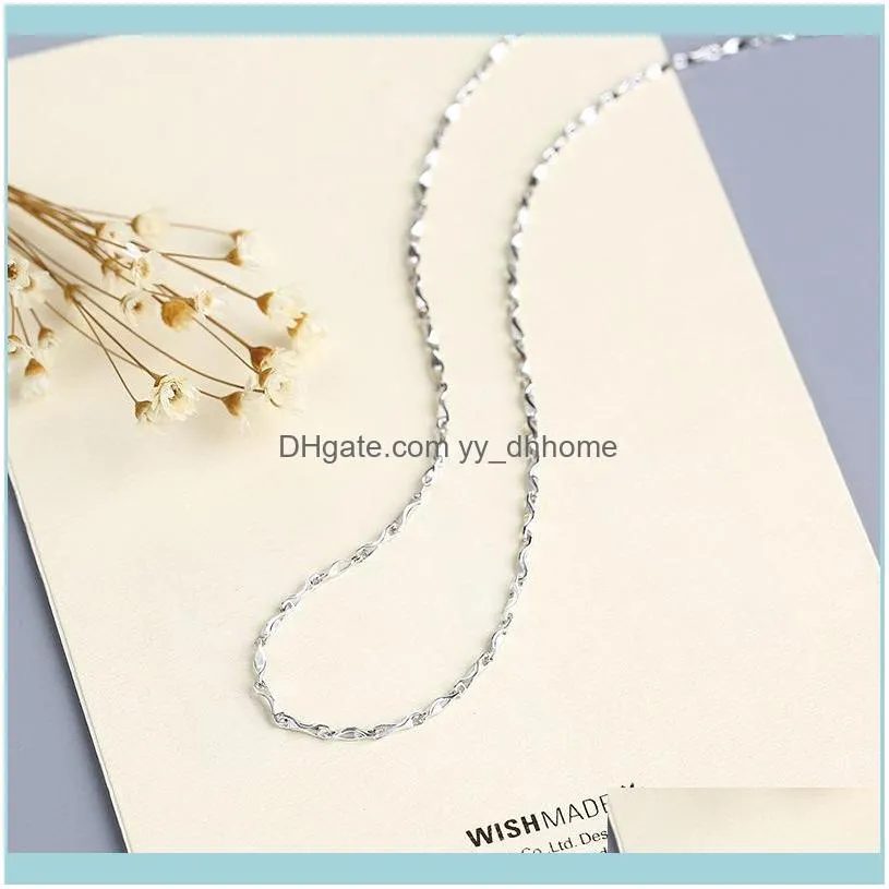 Chains 1.8mm 8 Grams S925 Silver Male Chain Necklace 18 Inches 45CM Anniversary Jewelry White Gold Color