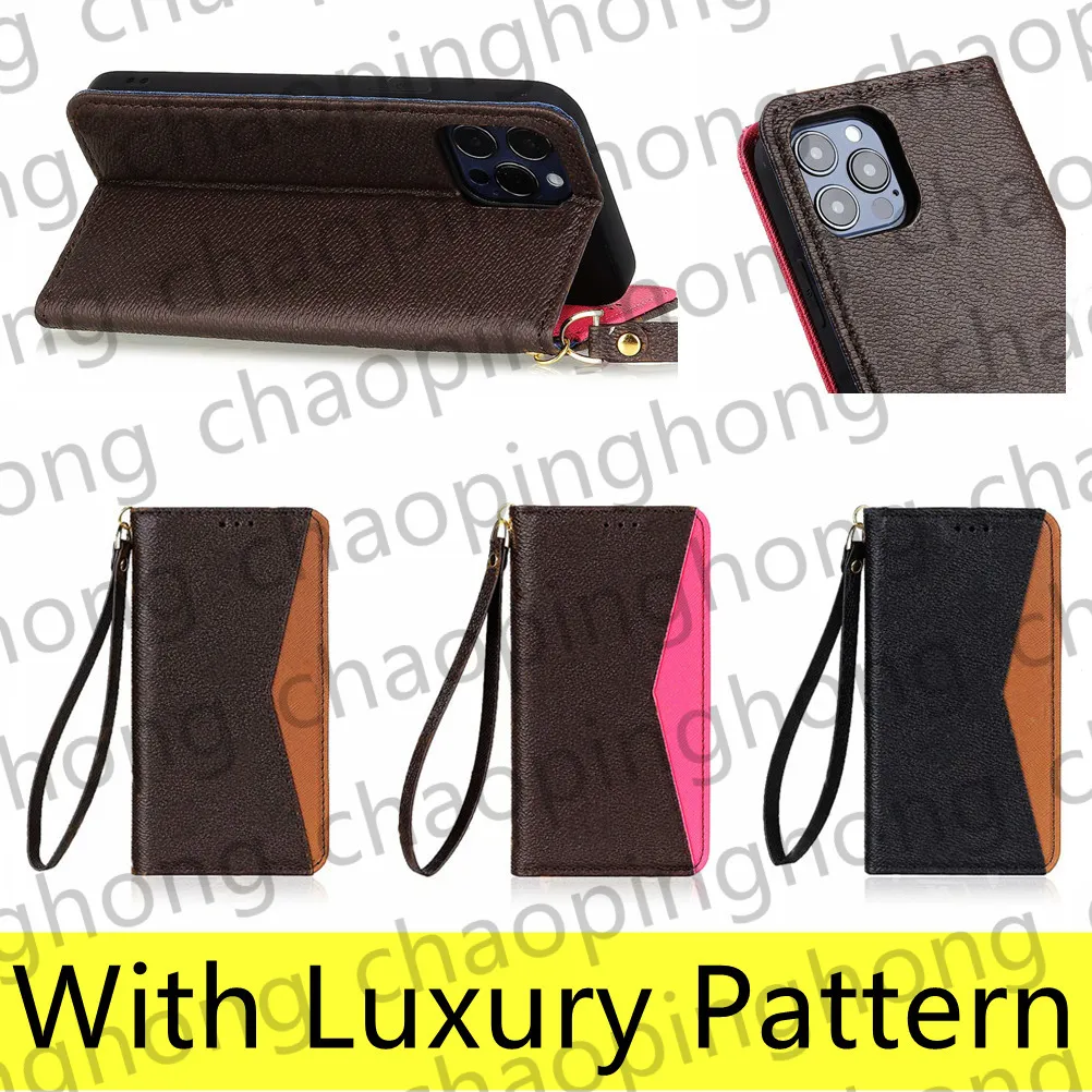 iPhone 15のレザーフリップウォレット電話ケース14 13 Pro Max 12 11 XS XR X Plus Mobile Shel Fashion Designer Card Card Holder Pocket Magnetic Luxury Kickstand保護カバー