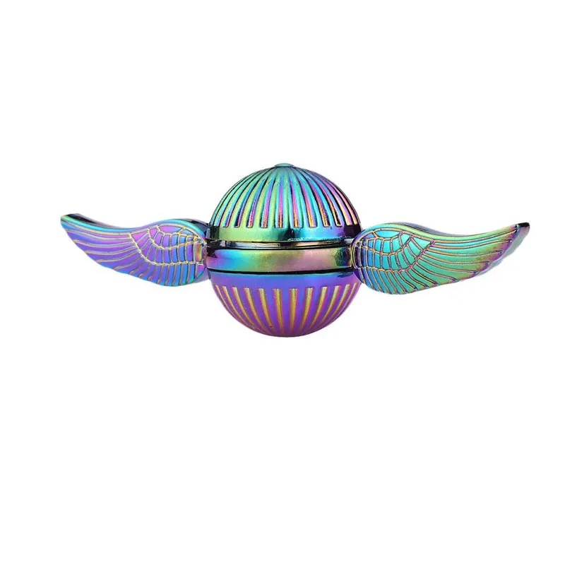Angel Wings Fidget Spinner parmak oyuncak yüksek hızlı çelik yatak metal el iplikçileri parmak ucu gyro eğirme üst stres kabartma dekompresyon oyuncakları anksiyete rahatlatıcı