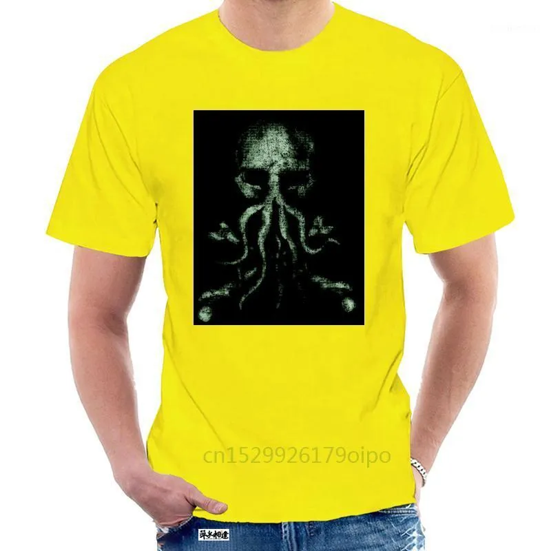 Herren T-Shirts Cthulhu Bones T-Shirt Wars Horror Arkham H. P. Miskatonic Lovecraft Dunwich Homme Maßgeschneidertes T-Shirt @074276