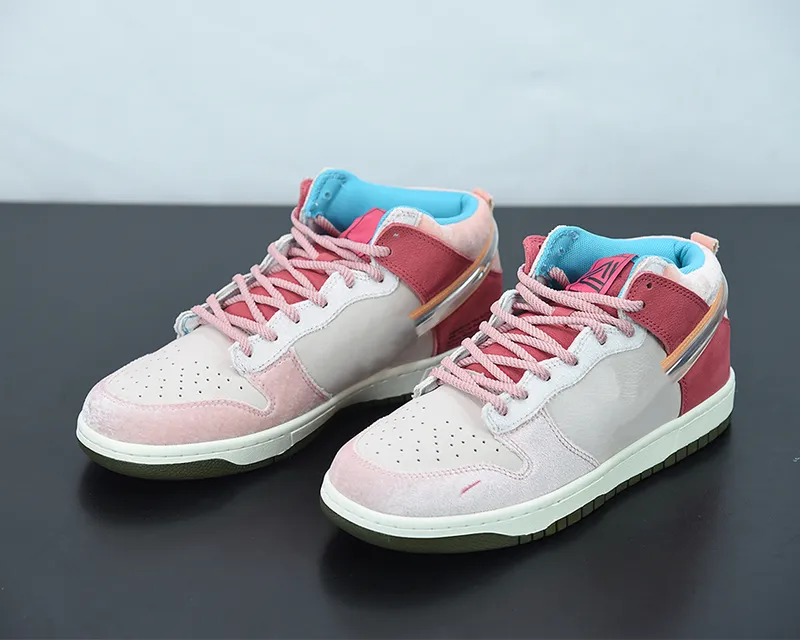 2021 Release Social Status X Duck Low Pink Red Skateboard Shoes Casual Runner Outdoor Trainers Sneakers Sports Come With Box