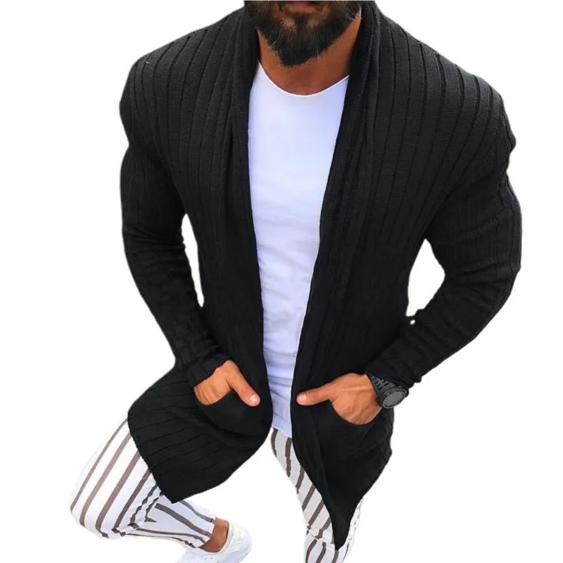 Pulls pour hommes Oversize Cardigan Coat Stretch Slim Men Sweater Quick Dry Jacket