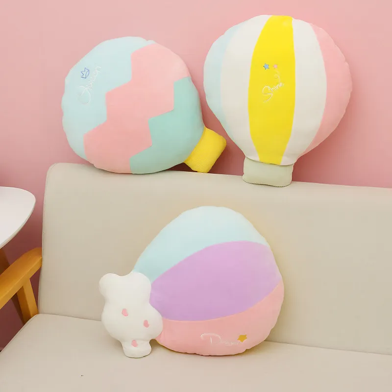 Plush pillows cartoon float balloon pillow girl nap pillow pink cuddly stuffed toy