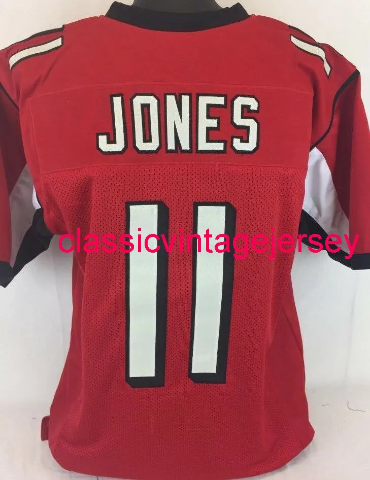 Erkek Kadın Gençlik Julio Jones Özel Diken Kırmızı Futbol Forması XS-5XL 6XL