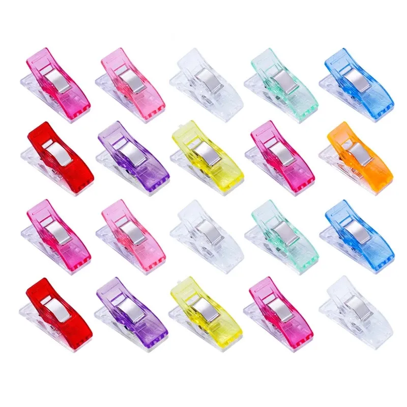 500 stks Multicolor Plastic Clips Stofklemmen Houder voor DIY Patchwork Quilting Craft Naaien Gereedschap Breien Clips Home Office Supply