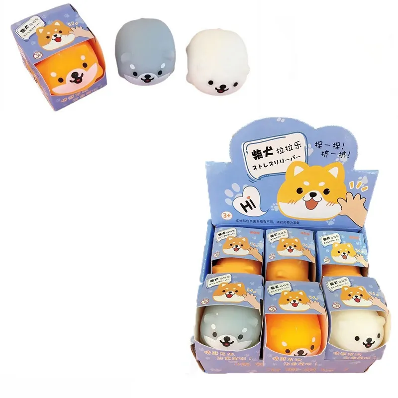 Antistress Squishy Mignon Shiba Inu Animal Chien Squishe Jouets Soulagement Du Stress Anti-Stress Blagues Pratiques Surprise Squshy Cadeau 0490