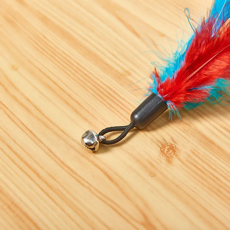 Teasing Feather Replacement Feather Cat Options Cat Teasing Plastic Pet Stick Replacement Bell Supplies Toy