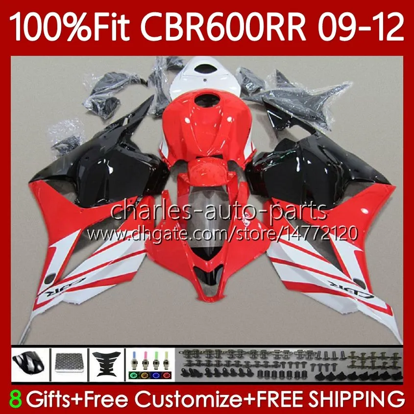 ホンダCBR 600 CBR600 RR CC F5 2009 2011 2012 Body Red Black 69N.108 CBR 600F5 600RR 600CC 2009-2012 CBR600RR 09 10 11 12射出成形ボディワーク