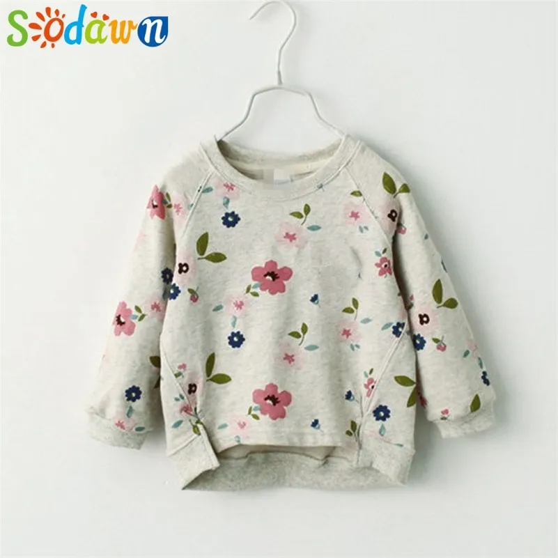 Sodawn Girls Vêtements Vêtements pour enfants Pull à manches longues Automne Hiver Baby Shirt Baby Girls Vêtements 210306