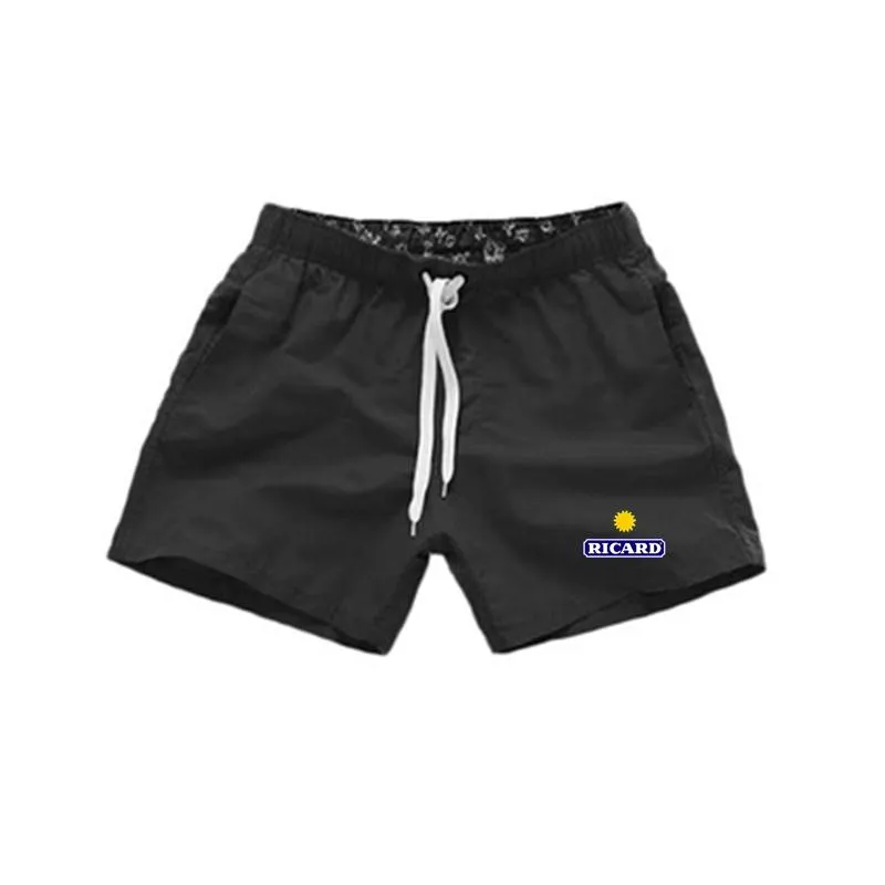 Pantaloncini da uomo Ricard Costumi da bagno Indossare Surf Beach Quick Dry Uomo Sportswear Board Trunks Pantaloni corti uomo anti-sudore