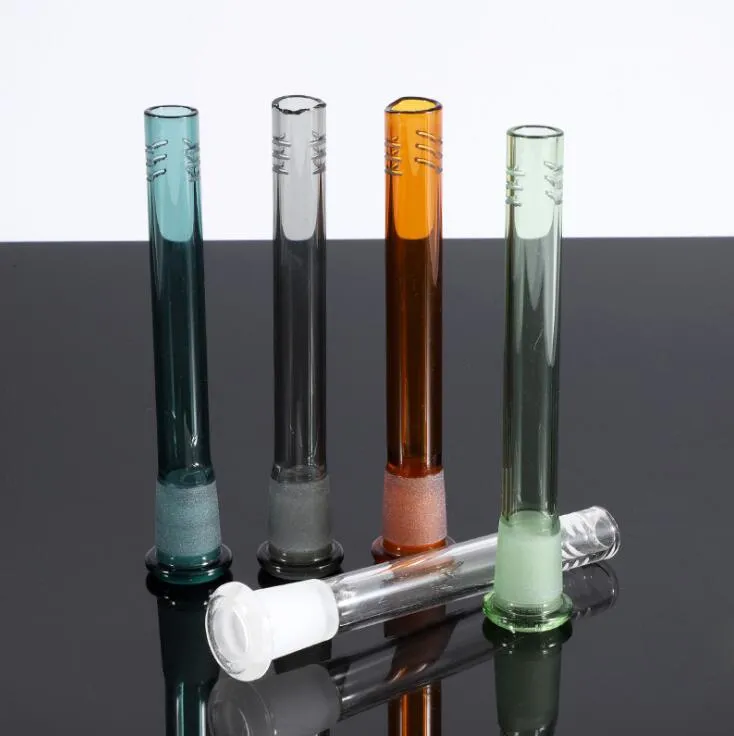 Glas Downstem 18mm 14mm Down stem roken Accessoires Reducer Adapter 3 4 5 5.5 6 Inch Nagel Olie rigs Diffuser voor waterpijpen Waterpijp Bubbler