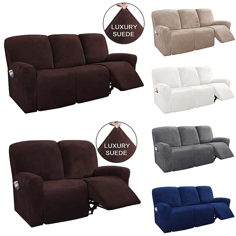 1-3 sits soffa täcker icke-glidande massage all-inclusive recliner tvättbar fåtölj s elastiska soffa case 211116