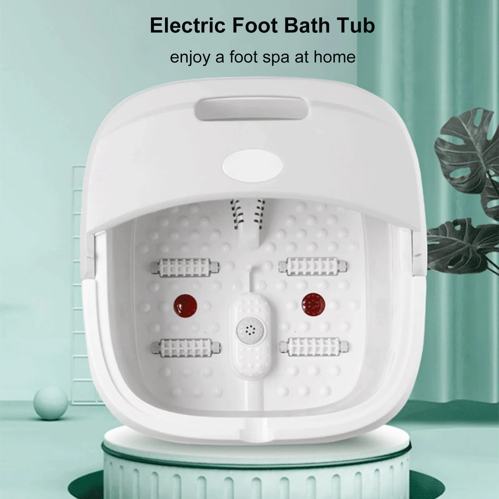 Electric Foot Bath Tub Water Spa & Foot Massage Foot Basin Foldable