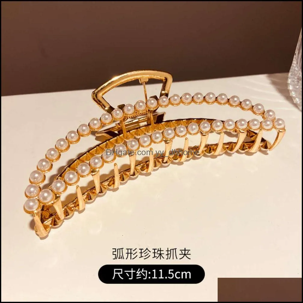 Small grasping card clip exquisite small hair volume high-end ping back brain pin adult female Korean