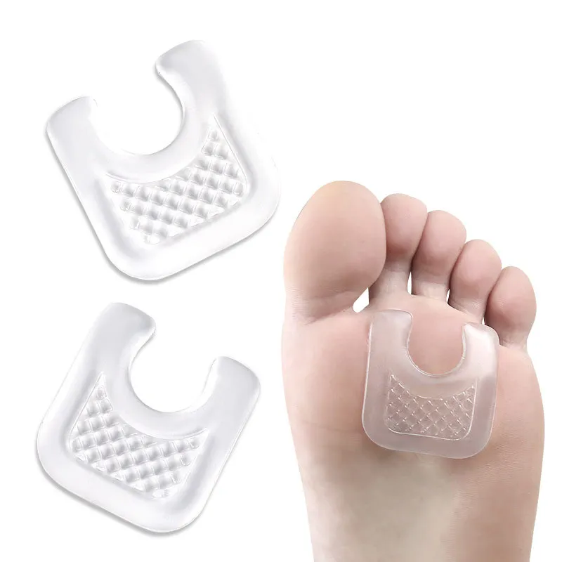 U-formade gelinsoler kuddar Callus Corn Foot Protector Sticker Anti Rubbing Reusable Cudds Pad Shoes Toe Nail Corrector