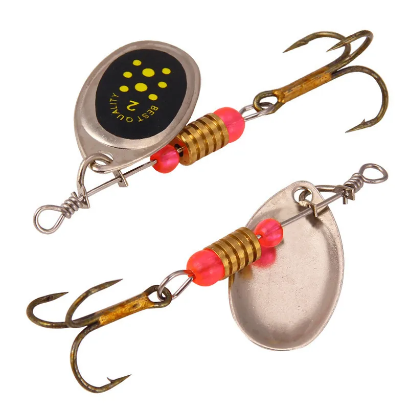 Metal Carp Micro Fishing Lures With Spinner Spoon And Treble 6cm, 2.5g,  Rotating Hooks From Indoor_outdoor, $0.29