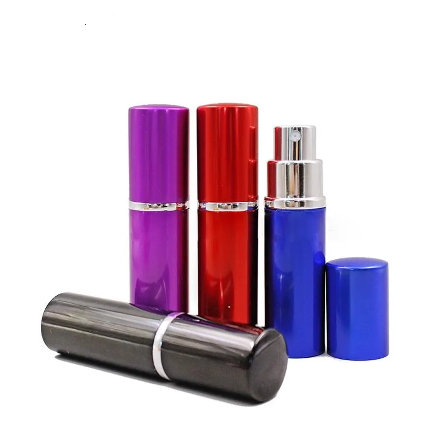Bottiglia di profumo da 10 ml Mini portatile ricaricabile in alluminio atomizzatore Spray Traveller vuoto per cosmetici