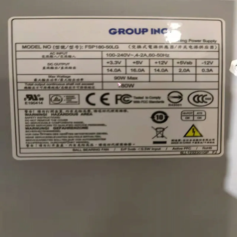 Computer Power Supplies New Original PSU For FSP FLEX Small 1U 180W Switching FSP180-50LG