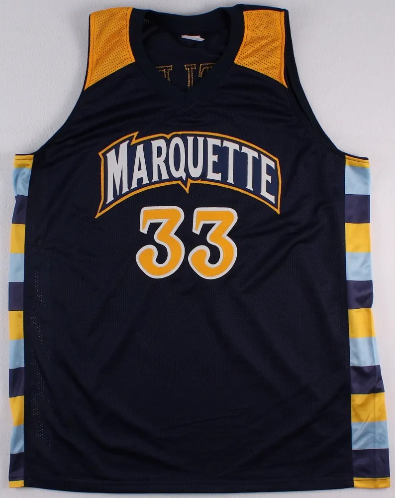 Maillot de basket-ball personnalisé pour hommes et femmes, Jimmy Butler Marquette, taille S-2XL, ou tout autre nom et numéro