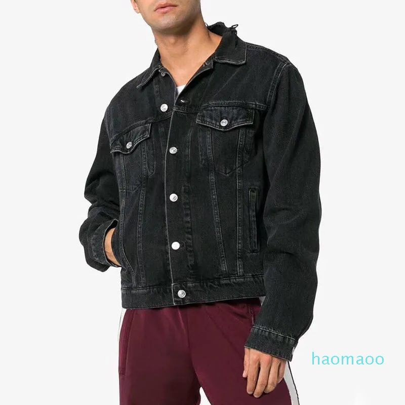 Designer-19ss denim jaqueta homens mulheres de alta qualidade casacos casuais preto moda macia homens estilista jaqueta masculina tamanho M-XXL