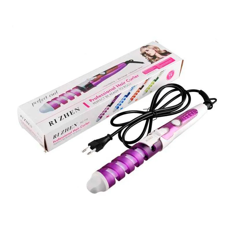 100-240V Electric Magic Hair Styling Tools Brush Hair Curler Roller Pro Spiral Curling Irons Wand Curling Styler Beauty Tool 0604040