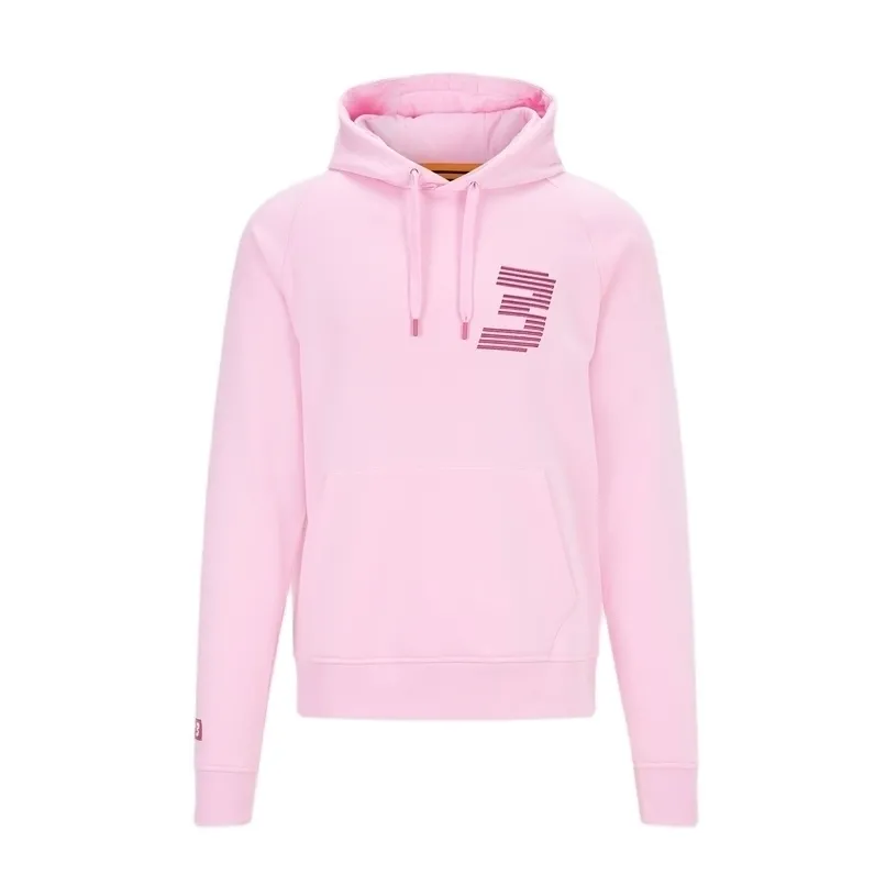 Automne McLaren Ricciardo DR3 Hoodie 3D Impression Cherry Rose Sweat à capuche occasionnelle Sweat-shirt Pure Européenne Taille européenne 5XL 211014