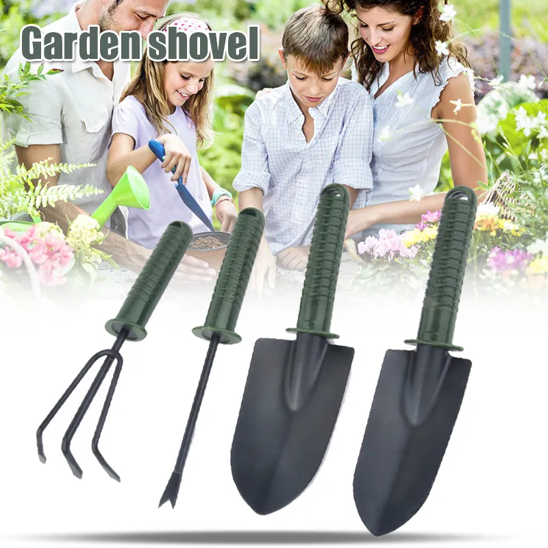 Garden Supplies 4 Pcs Gardening Tool Set Combination Flower Planting Shovel Plastic Handle Shovels