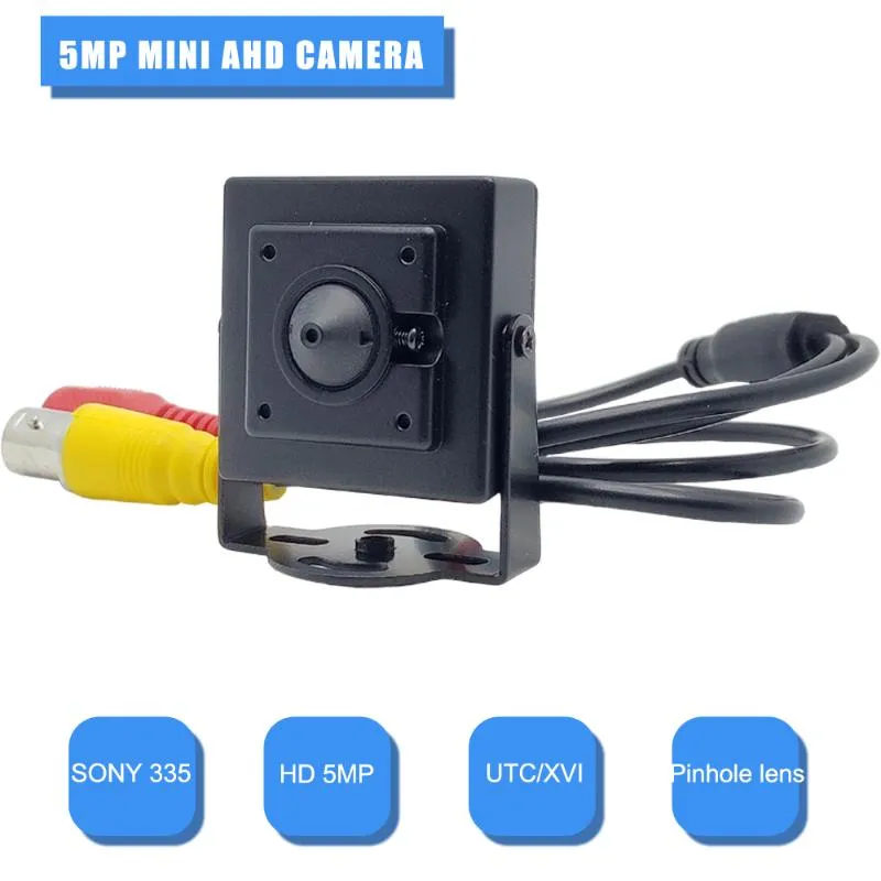 Mini AHD Camera HD 5MP CCTV Câmera Sony 335 AHD Segurança Pinhole Lente Interior Pequenas Câmeras de Vídeo de Vigilância