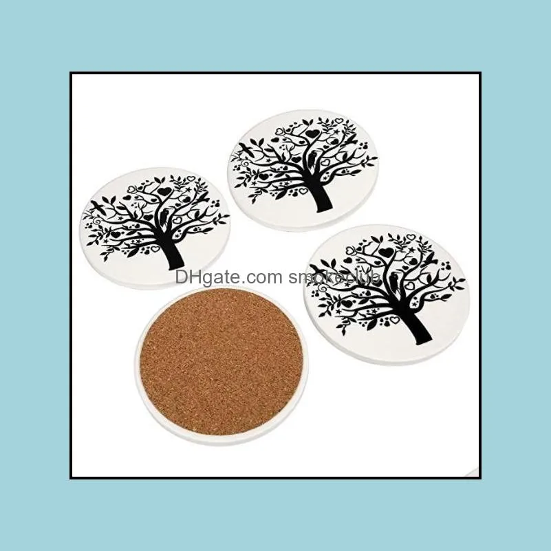 Good print quality sublimation blank white ceramic tile coaster and heat transfer ceramic tile coasterDIY