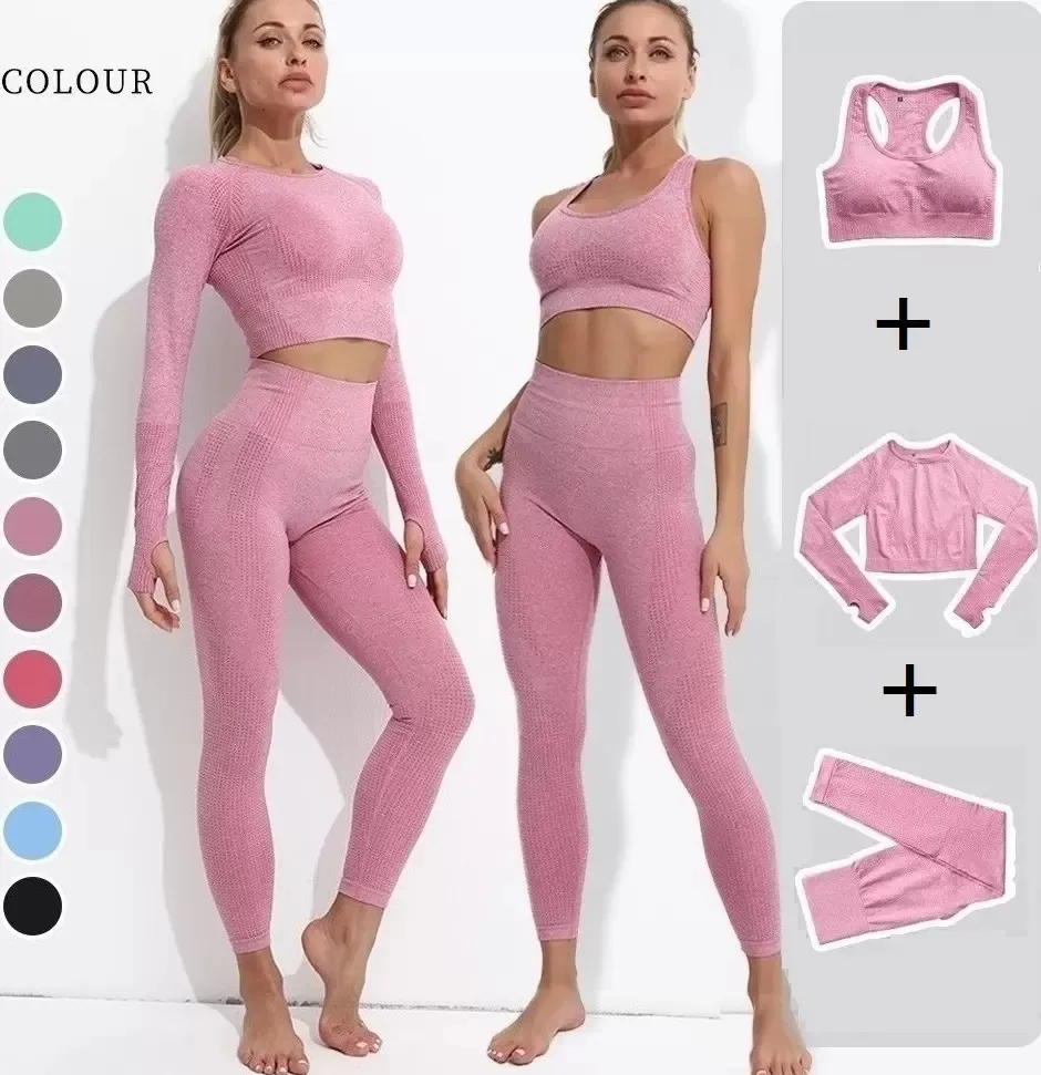 8 Colors Women Seamless Yoga Set Short Sleeve Crop Top High Waist Sport  Leggings Active Wear - China Yoga Set and Gym Suits price