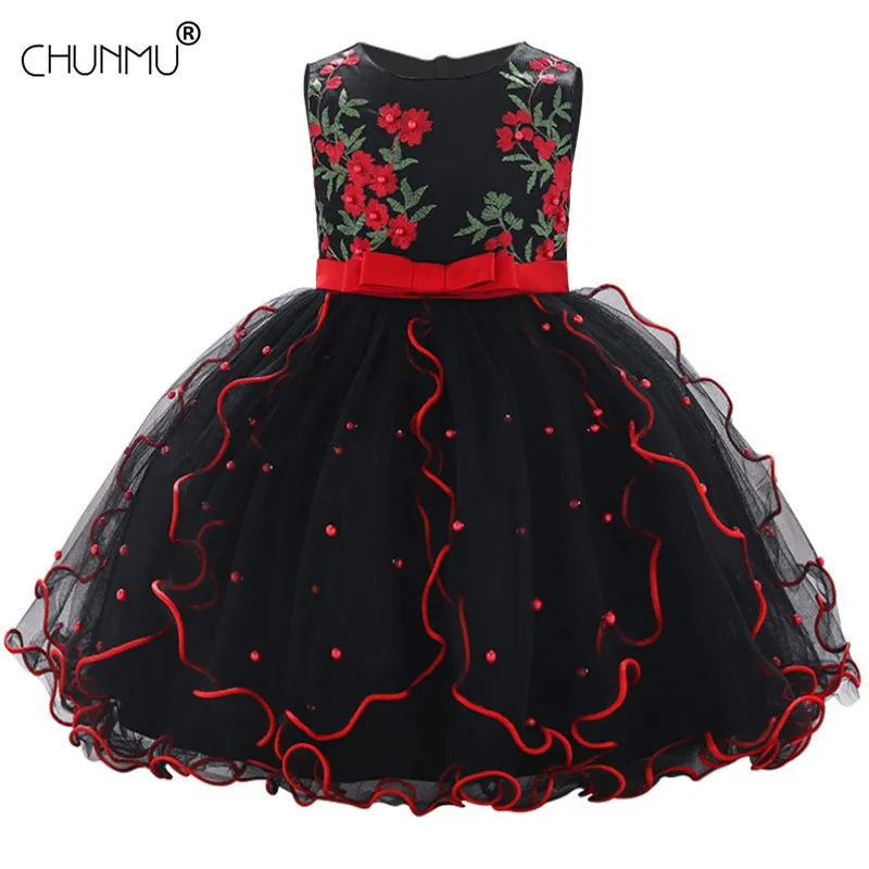 Été bébé fille vêtements princesse robe nouveau-né pour fille fête robe de mariée infantile 1 an anniversaire fille tutu robe de baptême 210312