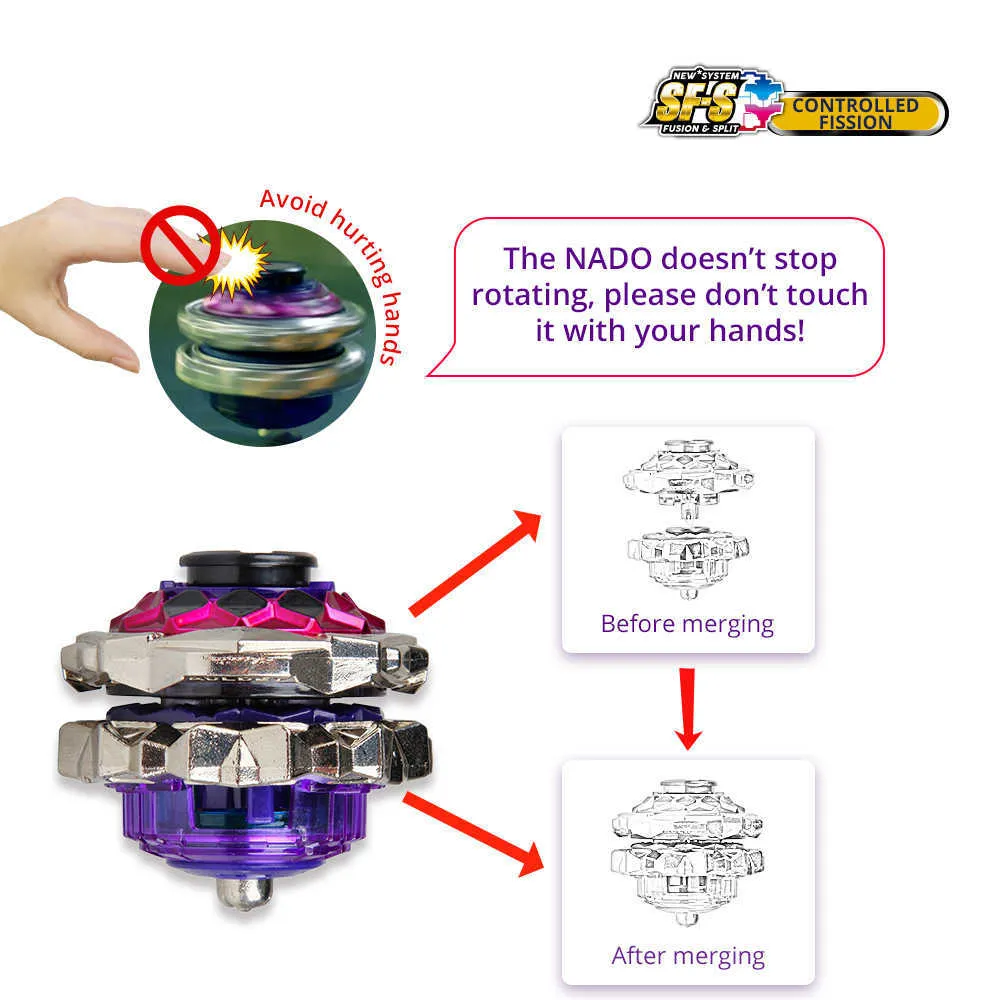 Infinity Nado 3 Special Edition Spinning Top Metal Gyro Kids Battle Toy  With Launcher, Beyblade Style From Kong06, $17.93