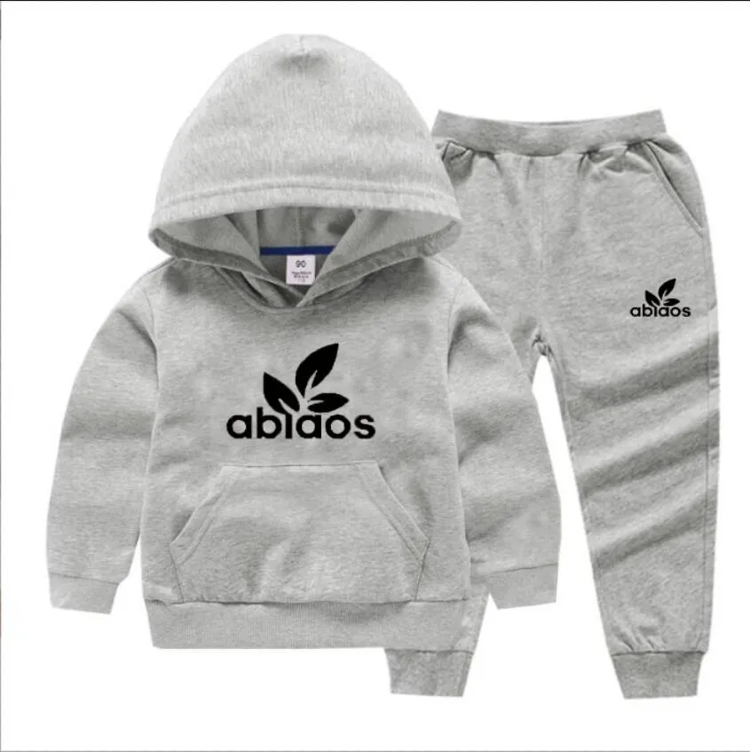 Kids Clothing Sets Baby Boy Hoodie Two-piece Suit Autumn Girl Suits Child Sweatshirt + Sweatpants Hooded 7 Styles 14 Options Size 90-150 Winter Classic Letter Top