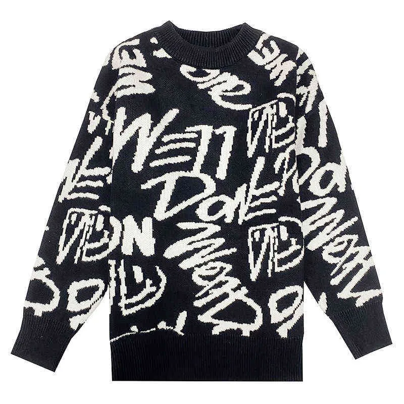 Versione corretta Welldone maglione da donna 2021 autunno inverno Loose Bf Lazy Fashion Brand