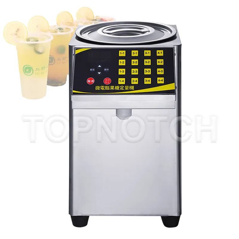 Kommersiell fruktos kvantitativ maskin automatisk dispenser för kaffe bubbla te
