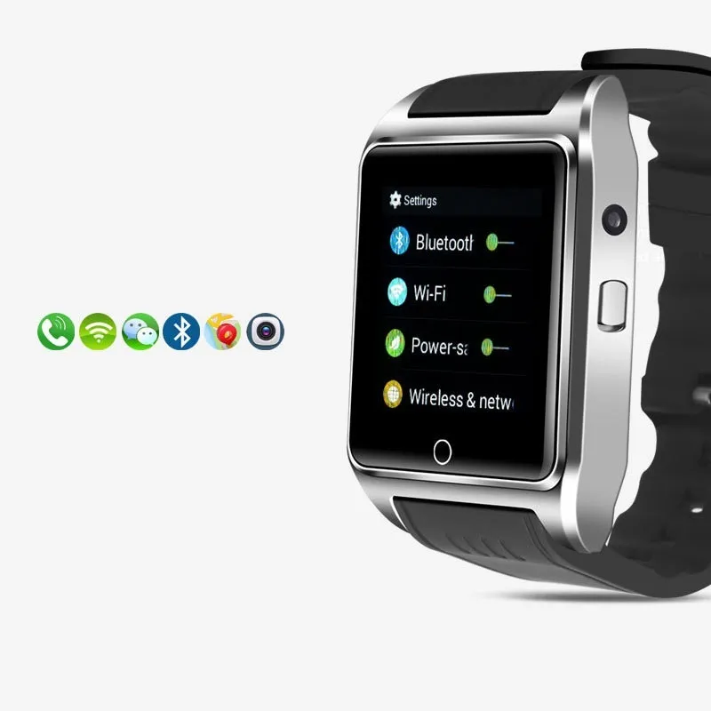 Montre intelligente WIFI 512 mo/4 go avec Facebook/Twitter/WhatsApp Bluetooth 4.0 montre intelligente avec caméra podomètre carte SIM appel téléphonique