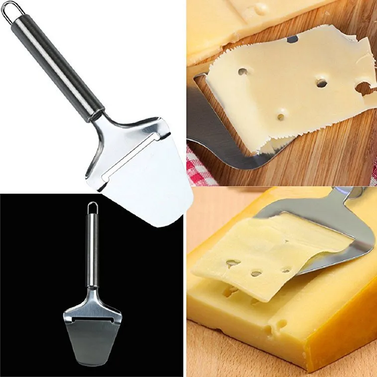Cheese Slicer Stainless Steel Cheese Shovel Plane Cutter Butter Slice Cutting Knife Baking Cooking Tool DH9586