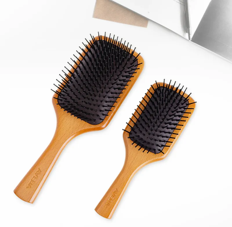 Dropshipping a Top Quality Aveda Paddle Brush Brossse Club Massage Hairbrush Comb Förhindra Trichomadesis Hair Sac Massager