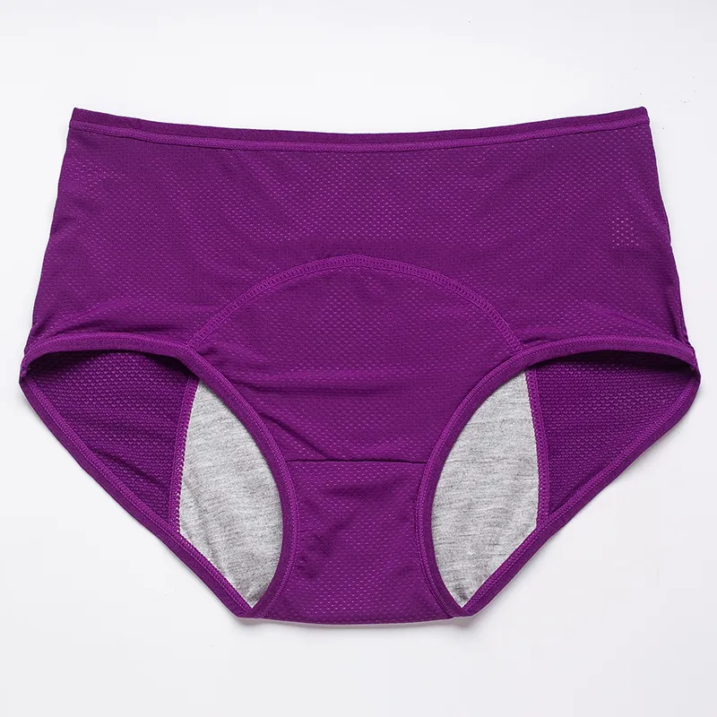 3pcs/set Simple Menstrual Panty, Comfortable Mid-waist